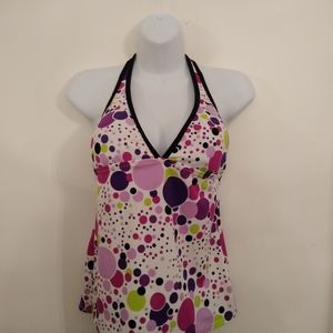 Nike Polka Dot Tankini size 8 bubble print design